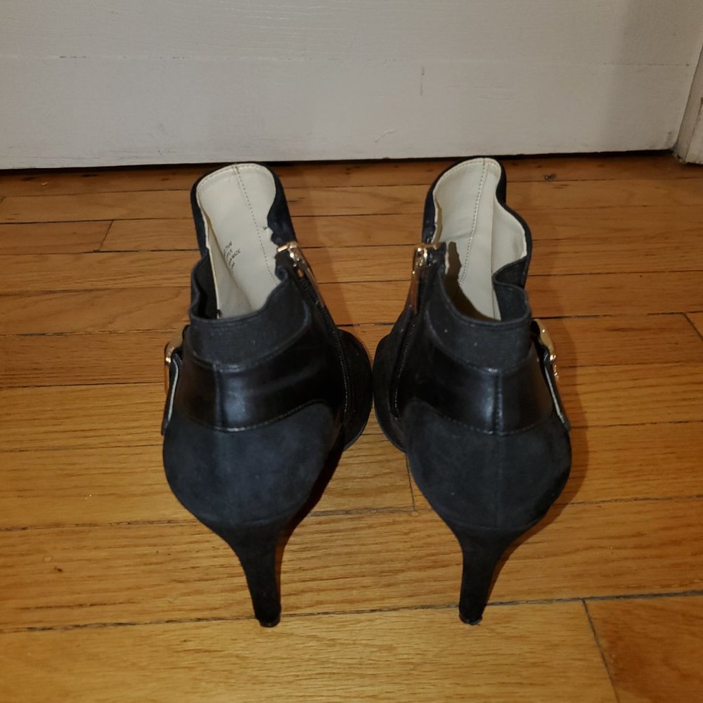Marc Fisher Black open-toe booties - Picture 3 of 8